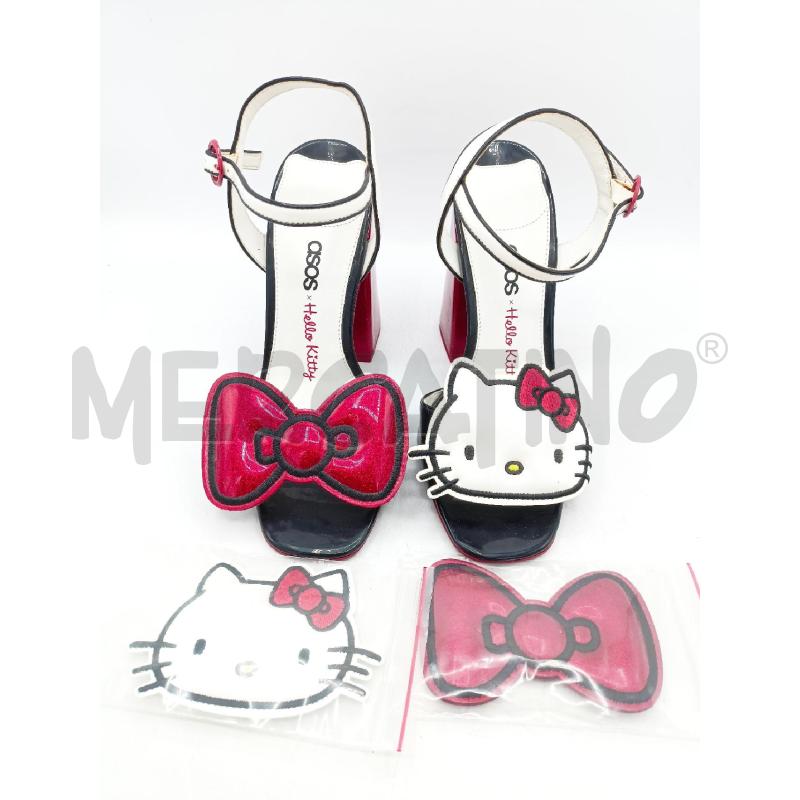 DECOLLETE ASOS X HELLO KITTY ROSSO NERO CLIP | Mercatino dell'Usato Roma re di roma 5