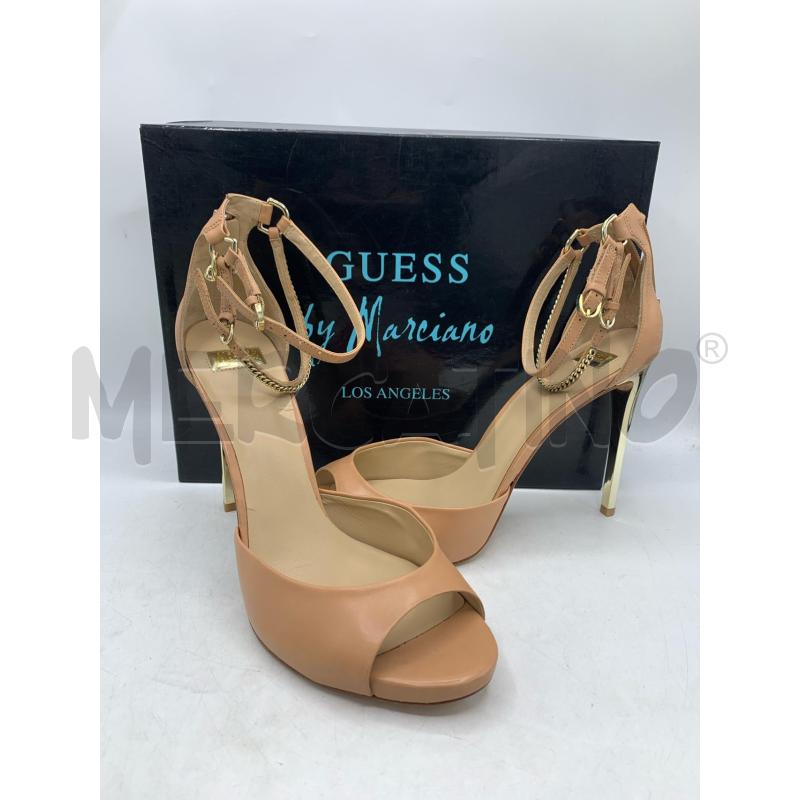 DECOLLETE GUESS BY MARCIANO PELLE DETT CATENA GOLD  | Mercatino dell'Usato Roma re di roma 1