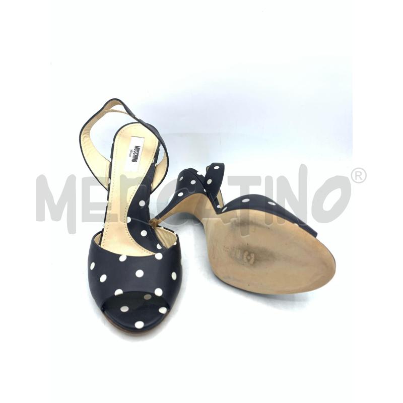 DECOLLETE MOSCHINO NERO POIS BIANCHI | Mercatino dell'Usato Roma re di roma 2
