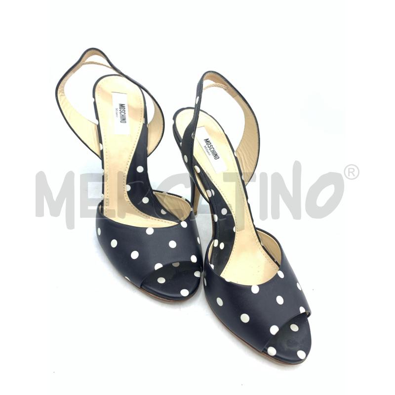 DECOLLETE MOSCHINO NERO POIS BIANCHI | Mercatino dell'Usato Roma re di roma 5