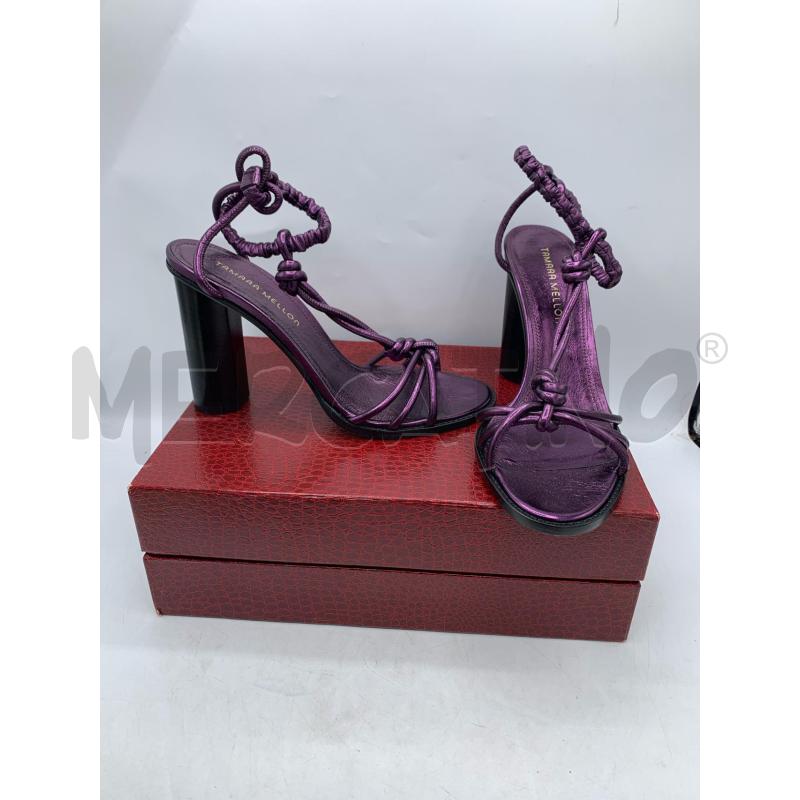 DECOLLETE TAMARA MELLON VIOLA INTRECCI PELLE  | Mercatino dell'Usato Roma re di roma 1