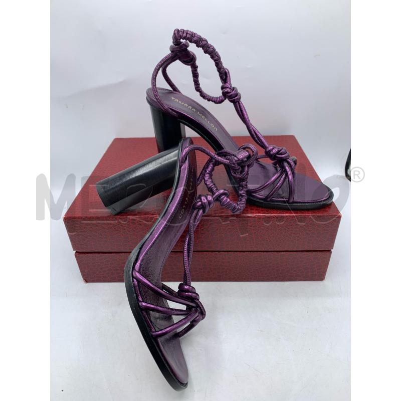 DECOLLETE TAMARA MELLON VIOLA INTRECCI PELLE  | Mercatino dell'Usato Roma re di roma 2