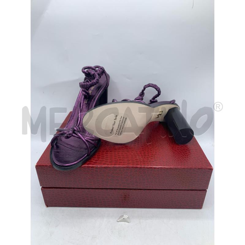 DECOLLETE TAMARA MELLON VIOLA INTRECCI PELLE  | Mercatino dell'Usato Roma re di roma 3