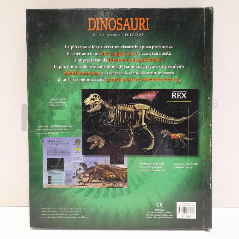 DINOSAURI CON IMMAGINI LENTICOLARI DEAGOSTINI 2012 | Mercatino dell'Usato Roma re di roma 3