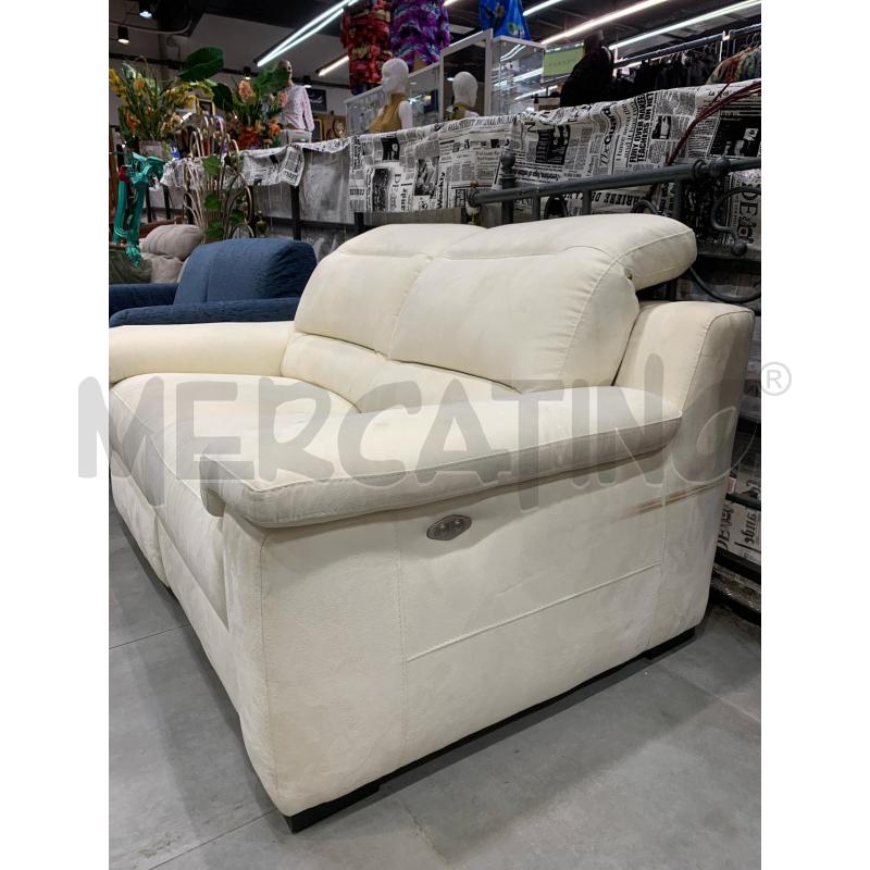 DIVANO 2 POSTI + MOTORE MART BIANCO | Mercatino dell'Usato Roma re di roma 2