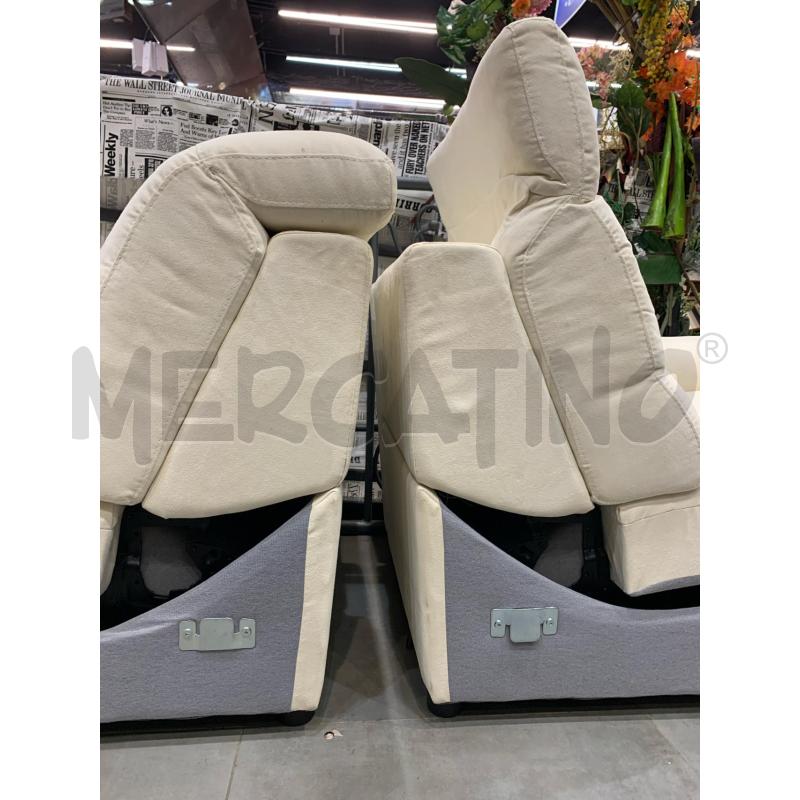 DIVANO 2 POSTI + MOTORE MART BIANCO | Mercatino dell'Usato Roma re di roma 5