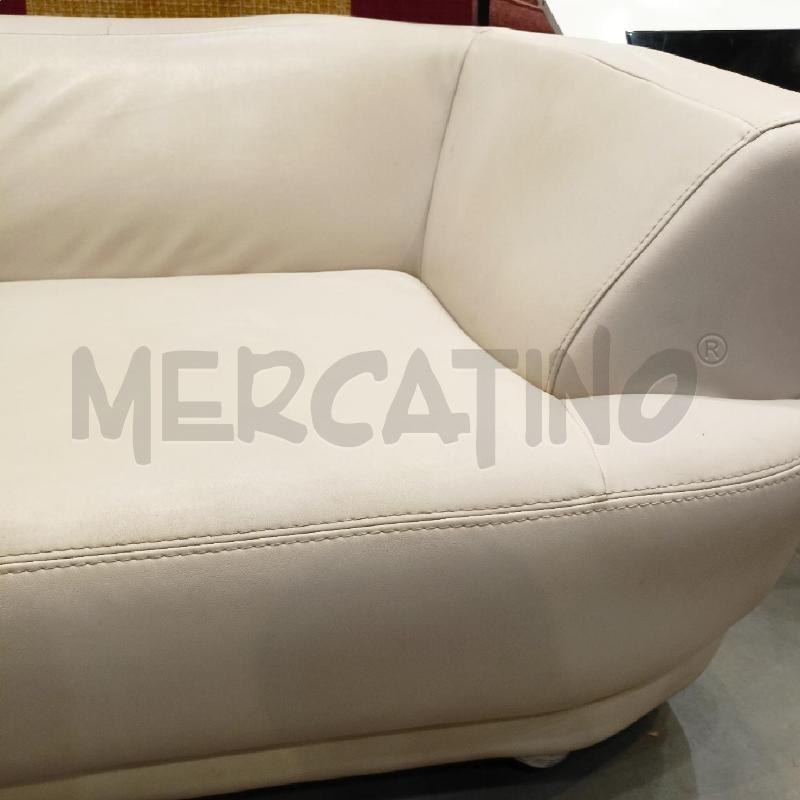 DIVANO ECOPELL BIANC | Mercatino dell'Usato Roma re di roma 5