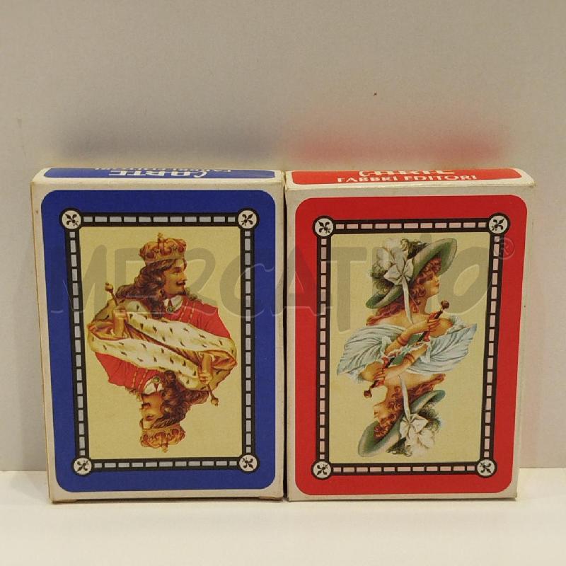 DOPPIO MAZZO CARTE POKER STORICHE FRANCESI MODIANO FABBRI | Mercatino dell'Usato Roma re di roma 1
