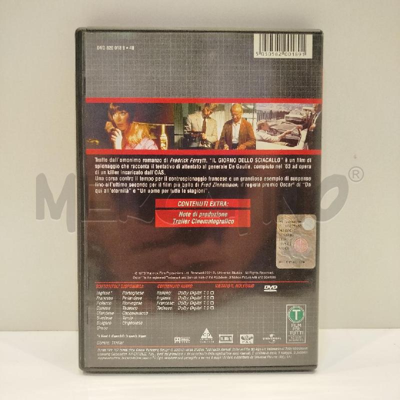DVD IL GIORNO DELLO SCIACALLO | Mercatino dell'Usato Roma re di roma 2