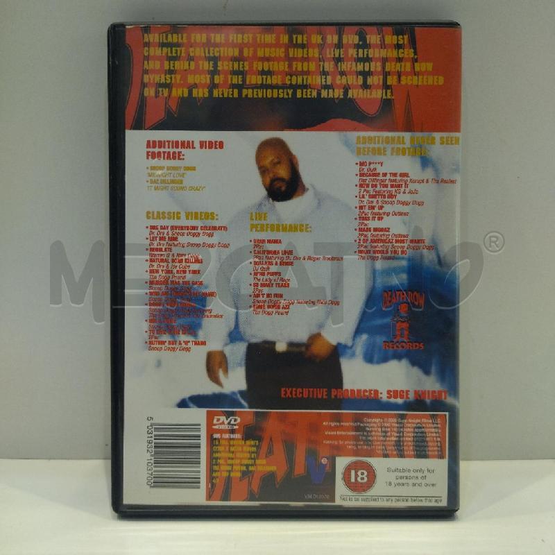 DVD TOO GANGSTA FOR TV DEATH ROW UNCUT | Mercatino dell'Usato Roma re di roma 3