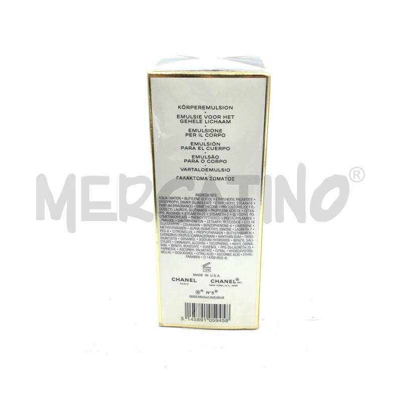 EMULSION POUR LE CORPS CHANEL N 5  | Mercatino dell'Usato Roma re di roma 3
