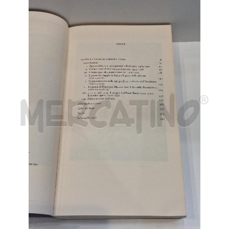 ERWIN PANOFSKY LA VITA E L'OPERA DI ALBRECHT DURER  | Mercatino dell'Usato Roma re di roma 5