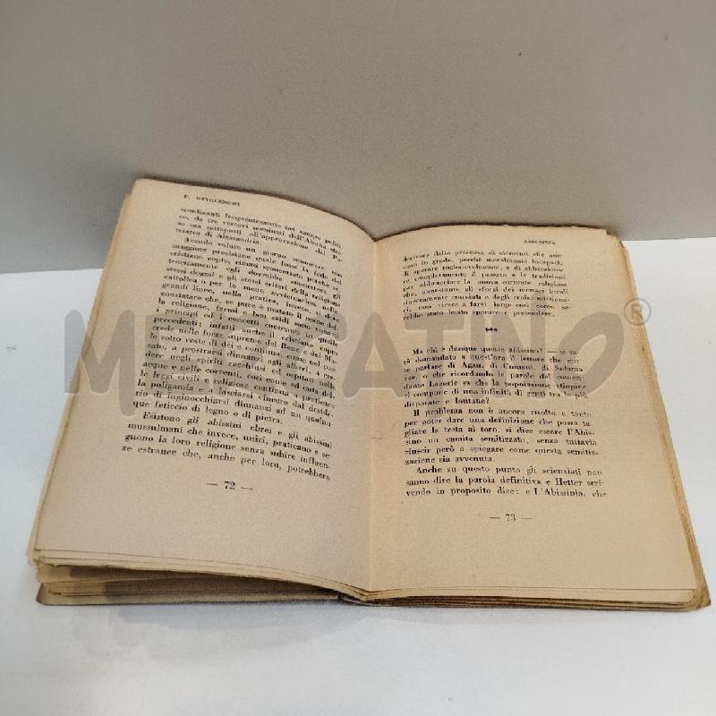 F.OTTOLENGHI ABISSINIA IMPRESSIONI DI VIAGGIO 1936 MEDIOLANUM PRIMA EDIZIONE | Mercatino dell'Usato Roma re di roma 5