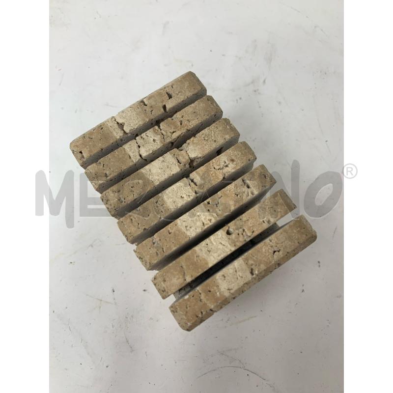 FERMA CARTE TRAVERTINO CUBICO SCANALATURE  | Mercatino dell'Usato Roma re di roma 2