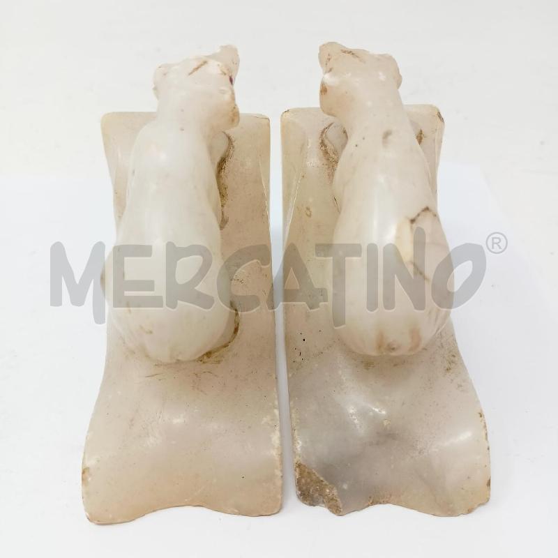 FERMA LIBRI ALABASTRO ORSO POLARE DETTAGLI OCCHI ROSSI | Mercatino dell'Usato Roma re di roma 3