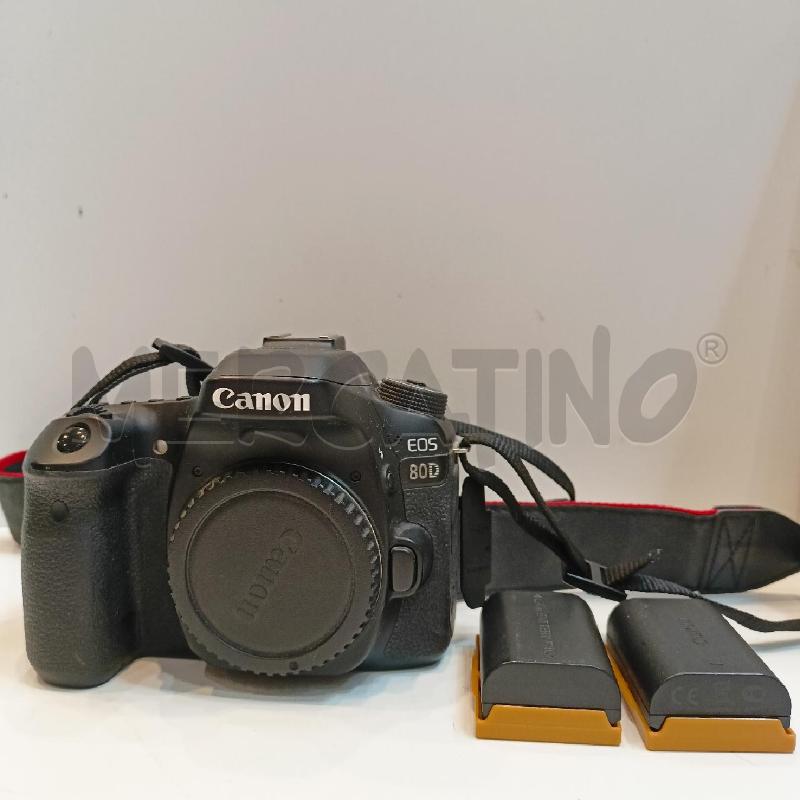 FOTOCAMERA CANON EOS 80D CON DUE BATTERIE TEST OK | Mercatino dell'Usato Roma re di roma 1