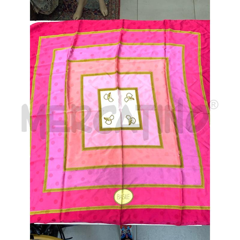 FOULARD BASINE FUCSIA ROSA GOLD  | Mercatino dell'Usato Roma re di roma 1