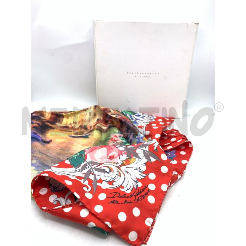 FOULARD DOLCE E GABBANA  PORTOFINO ROSSO | Mercatino dell'Usato Roma re di roma 1