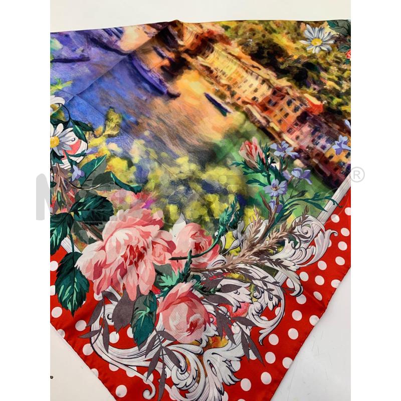 FOULARD DOLCE E GABBANA  PORTOFINO ROSSO | Mercatino dell'Usato Roma re di roma 2