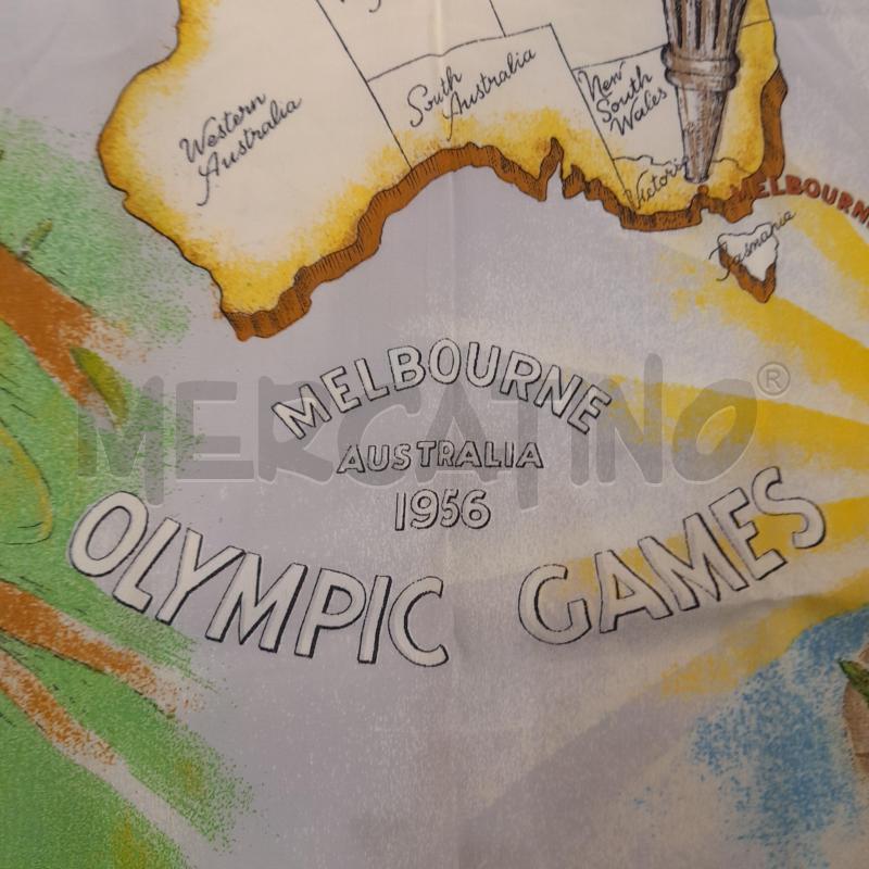 FOULARD MELBOURNE AUSTRALIA 1956 OLYMPIC GAMES  | Mercatino dell'Usato Roma re di roma 3