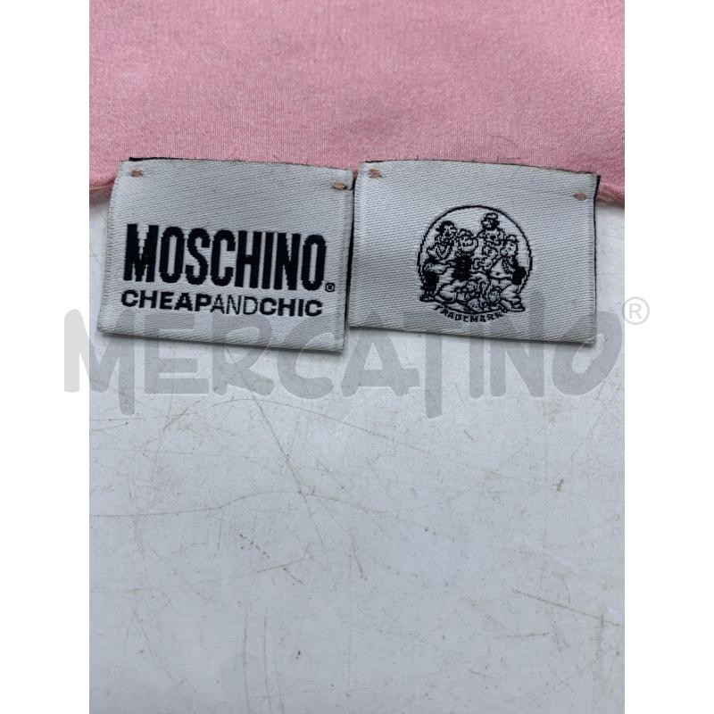 FOULARD MOSCHINO CHEAP AND CHIC ROSA STAMPA OLIVIA | Mercatino dell'Usato Roma re di roma 5