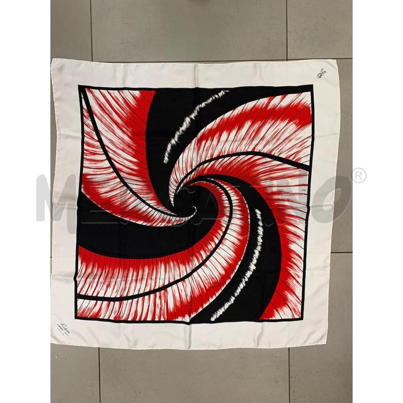 FOULARD ROBERTA DI CAMERINO BIANCO ROSSO  | Mercatino dell'Usato Roma re di roma 1