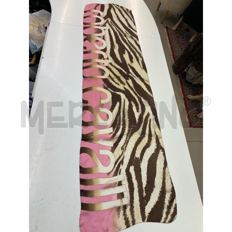 FOULARD ROBERTO CAVALLI ROSA ANIMALIER  | Mercatino dell'Usato Roma re di roma 1