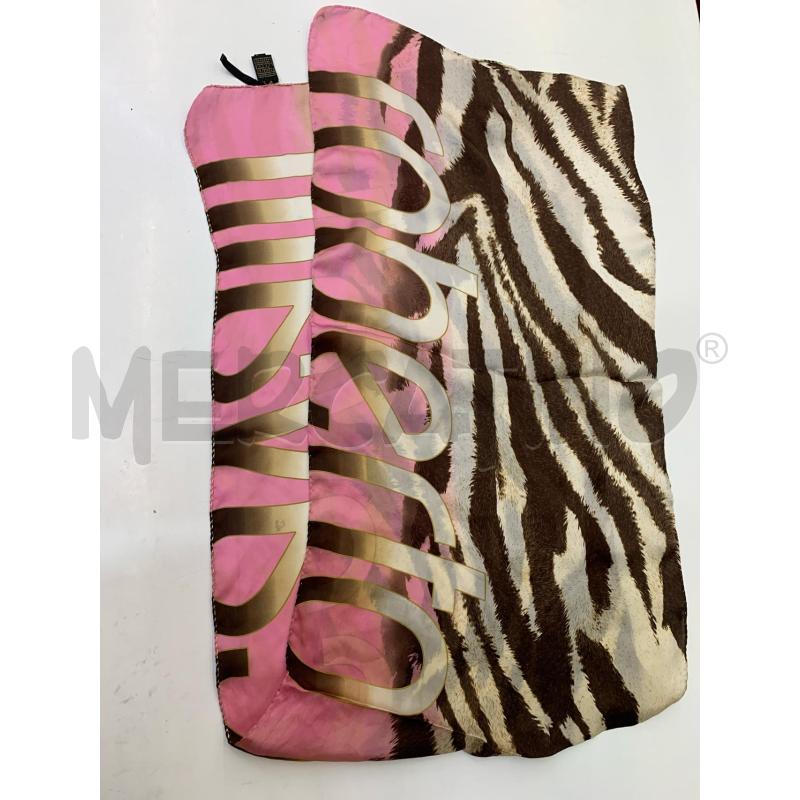 FOULARD ROBERTO CAVALLI ROSA ANIMALIER  | Mercatino dell'Usato Roma re di roma 2