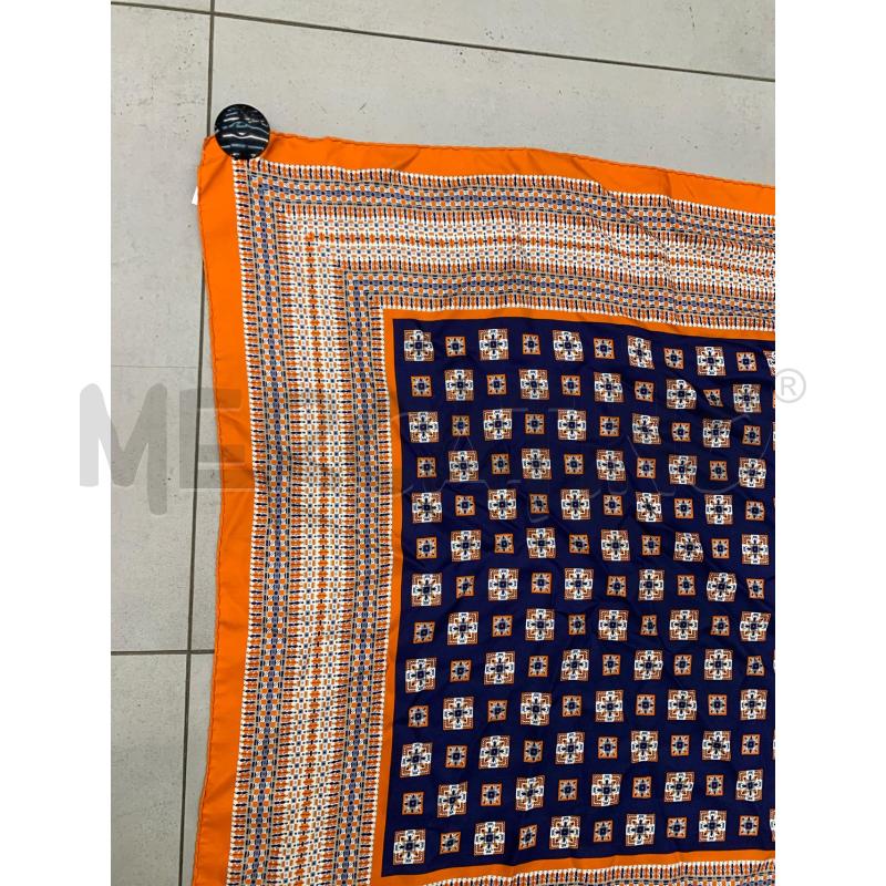 FOULARD YVES SAINT LAURENT ARANCIO BLU  | Mercatino dell'Usato Roma re di roma 3