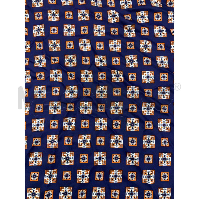 FOULARD YVES SAINT LAURENT ARANCIO BLU  | Mercatino dell'Usato Roma re di roma 4