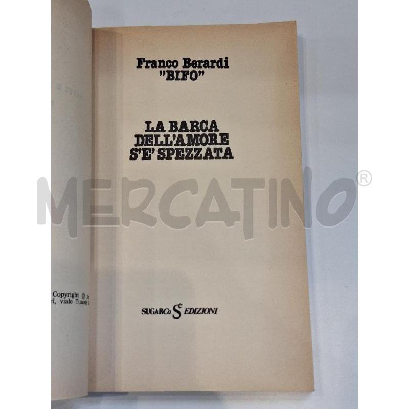 FRANCO BERARDI LA BARCA DELL'AMORE S'È SPEZZATA  | Mercatino dell'Usato Roma re di roma 4