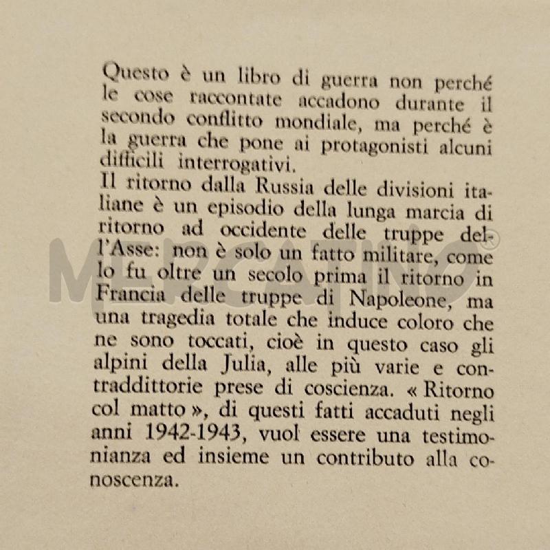 FRANCO MELANDRI RITORNO COL MATTO 1970 LE MONNIER | Mercatino dell'Usato Roma re di roma 5
