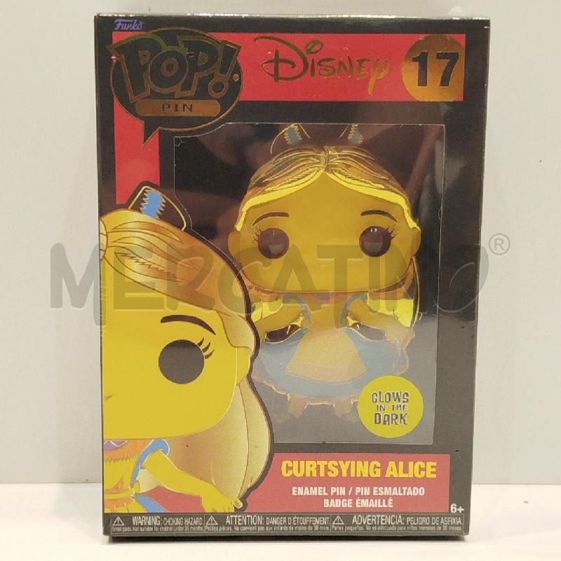 FUNKO POP PIN DISNEY 17 CURTSYING ALICE  | Mercatino dell'Usato Roma re di roma 1
