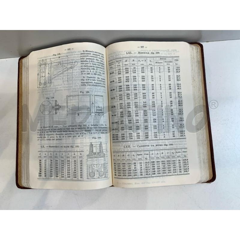 G.COLOMBO MANUALE DELL'INGEGNERE 1920 HOEPLI | Mercatino dell'Usato Roma re di roma 5