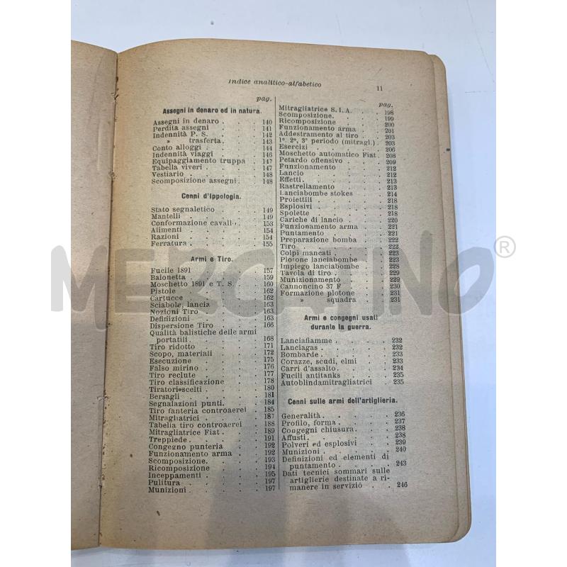 GAMBAROTTA MANUALE MILITARE PER LE SCUOLE ALLIEVI UFFICIALI E SOTTOUFFICIALI 1922 | Mercatino dell'Usato Roma re di roma 5