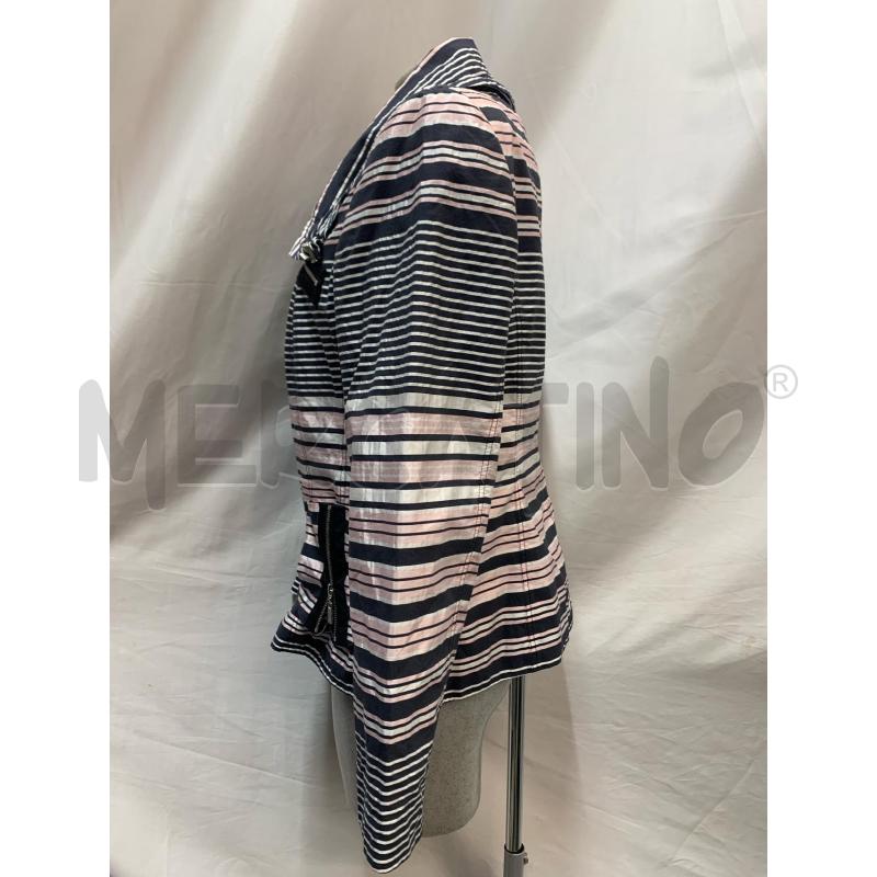 GIACCA BASLER BIANCO RIGHE ROS BLUETTE | Mercatino dell'Usato Roma re di roma 2