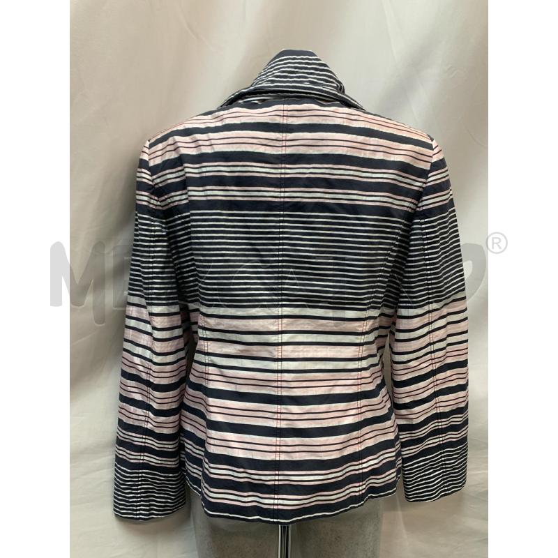 GIACCA BASLER BIANCO RIGHE ROS BLUETTE | Mercatino dell'Usato Roma re di roma 3