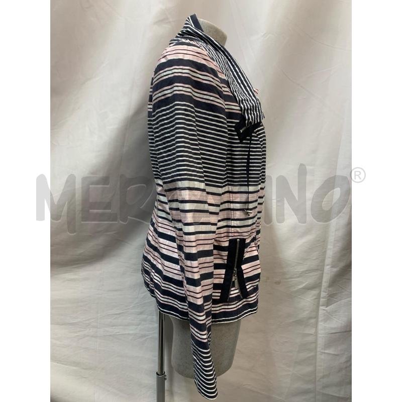 GIACCA BASLER BIANCO RIGHE ROS BLUETTE | Mercatino dell'Usato Roma re di roma 4