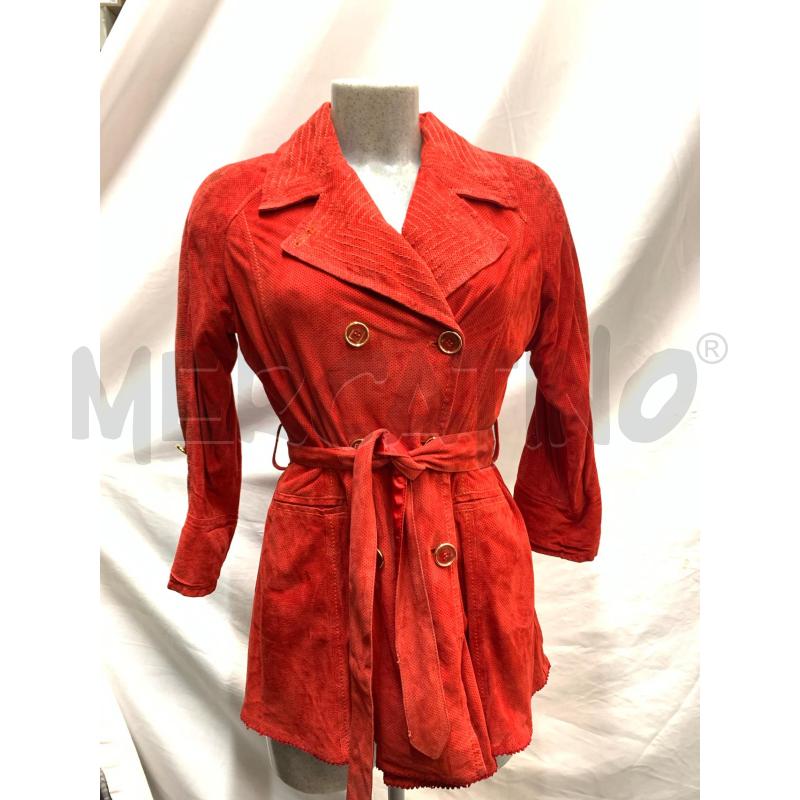 GIACCA DONNA CLASS ROBERTO CAVALLI CAMOSCIO ROSSO TRAFORATO | Mercatino dell'Usato Roma re di roma 1