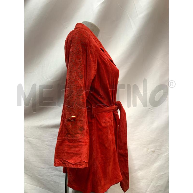 GIACCA DONNA CLASS ROBERTO CAVALLI CAMOSCIO ROSSO TRAFORATO | Mercatino dell'Usato Roma re di roma 2
