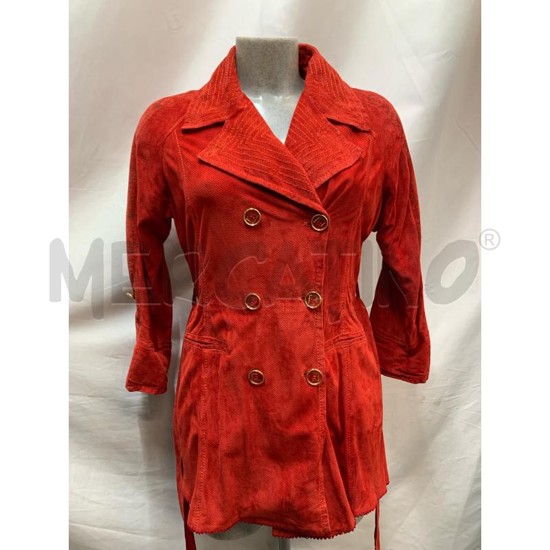 GIACCA DONNA CLASS ROBERTO CAVALLI CAMOSCIO ROSSO TRAFORATO | Mercatino dell'Usato Roma re di roma 4