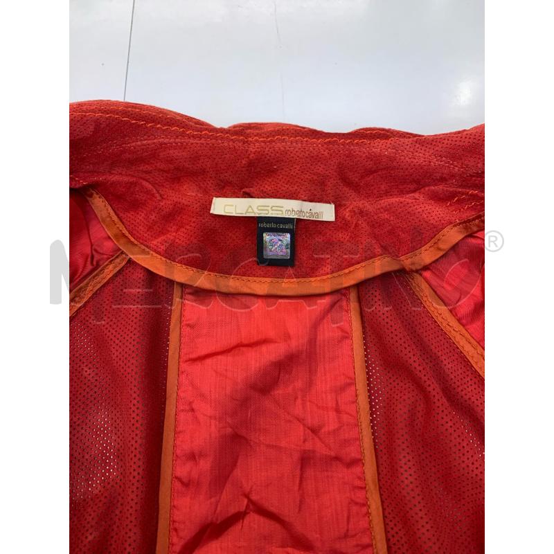 GIACCA DONNA CLASS ROBERTO CAVALLI CAMOSCIO ROSSO TRAFORATO | Mercatino dell'Usato Roma re di roma 5