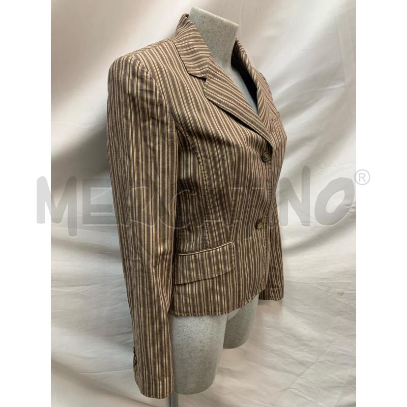 GIACCA DONNA DOLCE & GABBANA MARRONE RIGHE BEIGE  | Mercatino dell'Usato Roma re di roma 2