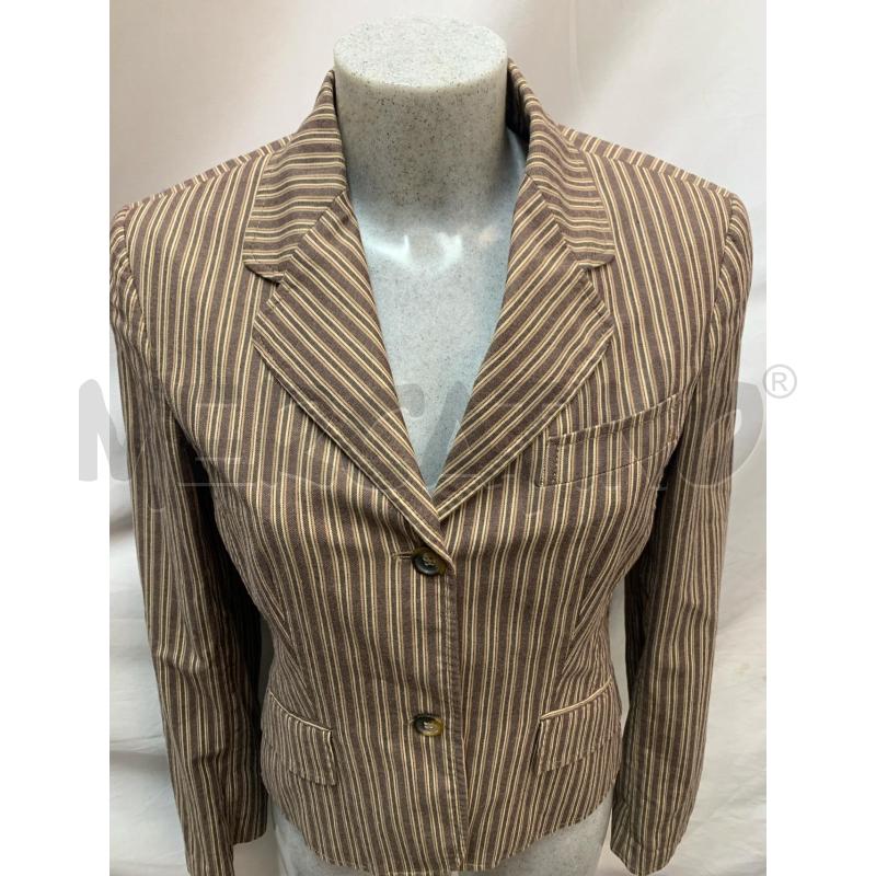 GIACCA DONNA DOLCE & GABBANA MARRONE RIGHE BEIGE  | Mercatino dell'Usato Roma re di roma 4
