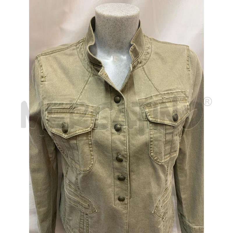 GIACCA DONNA MARELLA JEANS VERDE DEGRADE' BOTTONI BRONZATI | Mercatino dell'Usato Roma re di roma 4