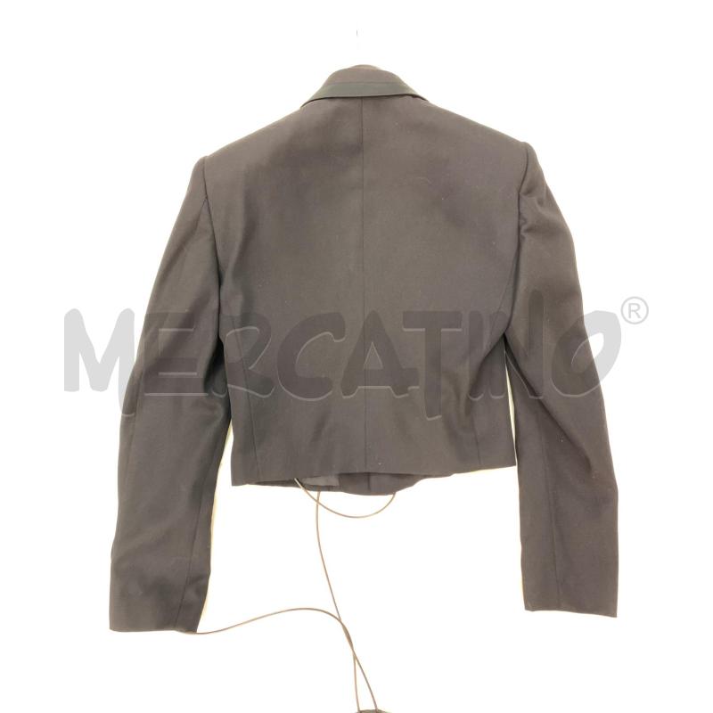 GIACCA DONNA OFF WHITE CROPPED  NERO  | Mercatino dell'Usato Roma re di roma 2