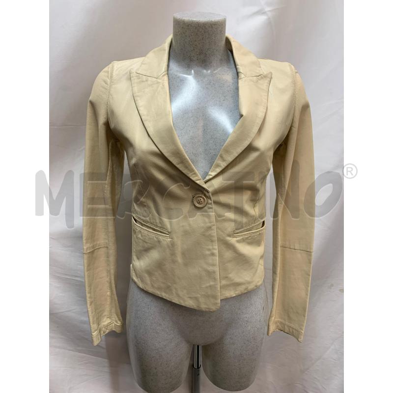 GIACCA DONNA PINKO PELLE/ TESSUTO BEIGE | Mercatino dell'Usato Roma re di roma 1