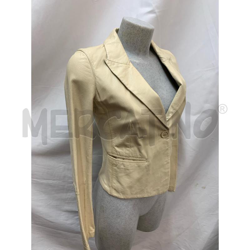 GIACCA DONNA PINKO PELLE/ TESSUTO BEIGE | Mercatino dell'Usato Roma re di roma 2