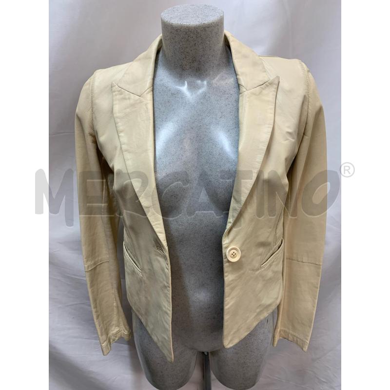 GIACCA DONNA PINKO PELLE/ TESSUTO BEIGE | Mercatino dell'Usato Roma re di roma 4