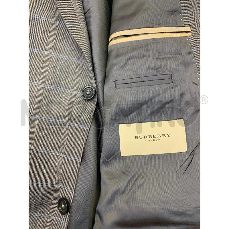 GIACCA UOMO BURBERRY GRIGIA QUADRI | Mercatino dell'Usato Roma re di roma 5